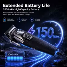 Máquina de Cortar Cabelo Profissional Kemei KM-1387 Thumbnail 5