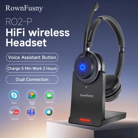 Headset Rownfusny R02 Bluetooth 5.3