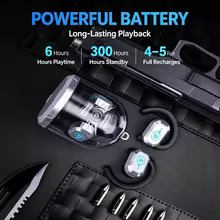 Fones Bluetooth 5.3 KEBIDUMEI E-Sports LED ENC Thumbnail 2