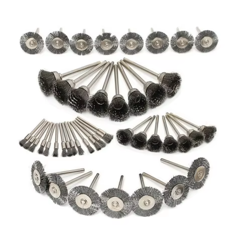 Kit Escovas de Aço Mini para Ferramentas Rotativas