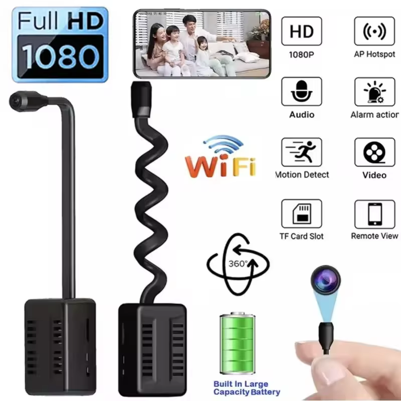 Mini Câmera Wi-Fi 1080p HD Segurança
