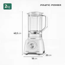 Liquidificador Mondial 550W Pratic Power Thumbnail 3