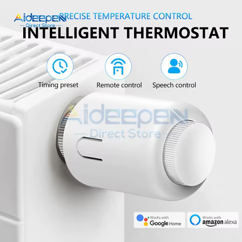 Válvula Termostática Inteligente Tuya Zigbee