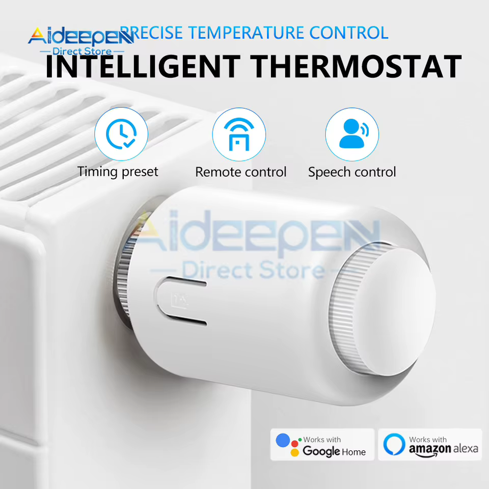 Válvula Termostática Inteligente Tuya Zigbee