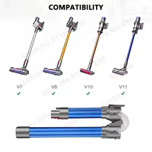 Tubo Metálico Dobrável Dyson V11 V10 V8 V7 Thumbnail 6