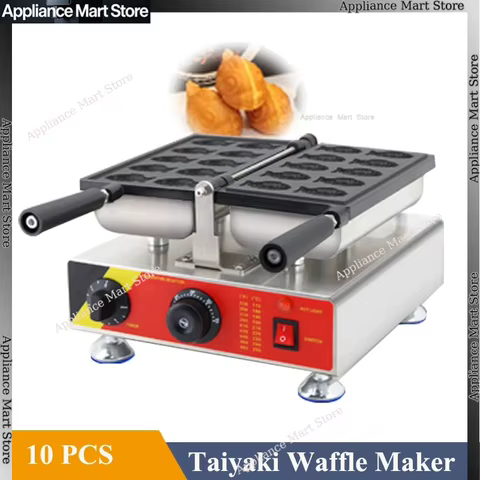 Máquina de Taiyaki Comercial 10 Bolos