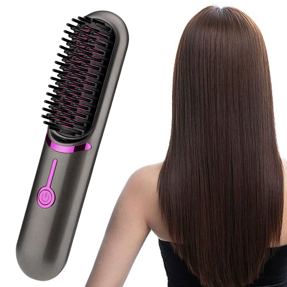 Escova Alisadora de Cabelo Sem Fio VAKIND