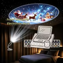 Projetor LED Natal USB Thumbnail 1