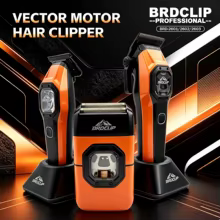 Máquina de Cortar Cabelo BRDCLIP Profissional Sem Fio Thumbnail 1
