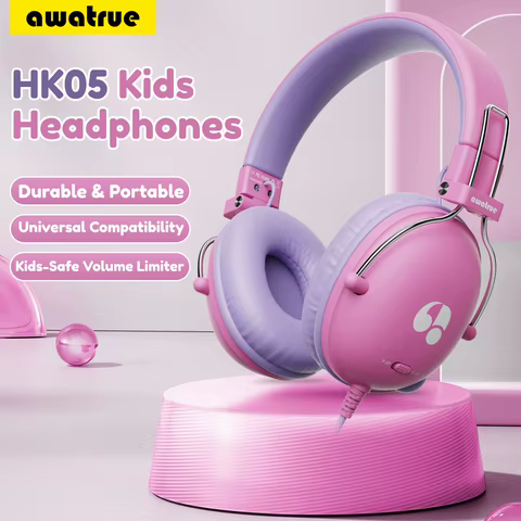Fones de Ouvido Awatrue para Crianças com Limite de Volume Seguro
