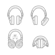 Audio-Technica ATH-M50X Fones de Ouvido Thumbnail 5