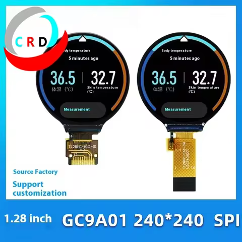 Tela LCD 1.28" 240x240 GC9A01 para ESP32
