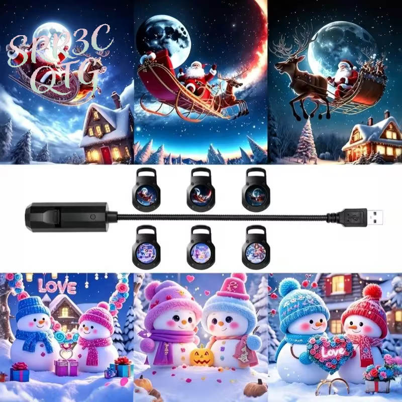 Projetor LED Natal USB