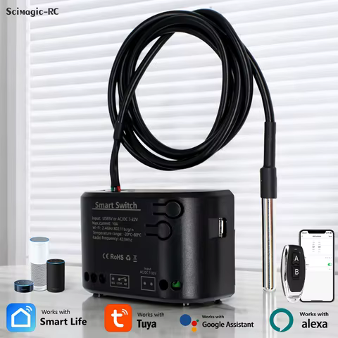 Interruptor Inteligente WiFi Sensor Temperatura