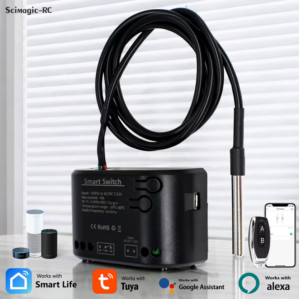 Interruptor Inteligente WiFi Sensor Temperatura