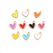 50 Pcs Charms de Coração Liga de Zinco Thumbnail 4