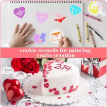 Kit 36 Estêncis de Amor para Confeitaria Thumbnail 5