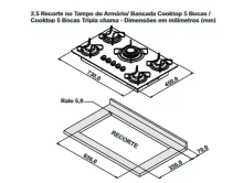 Cooktop 5 Bocas Itatiaia Preto Thumbnail 2