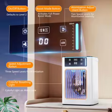 Ventilador de Mesa Lenovo Portátil com Umidificador Thumbnail 5