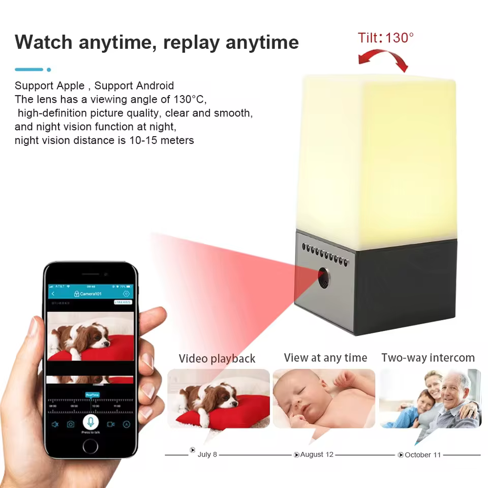 Câmera Lâmpada WiFi LED