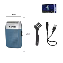 Barbeador Elétrico Kemei Portátil Thumbnail 6