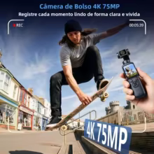 Câmera 4K com Gimbal 330° e WiFi Thumbnail 2