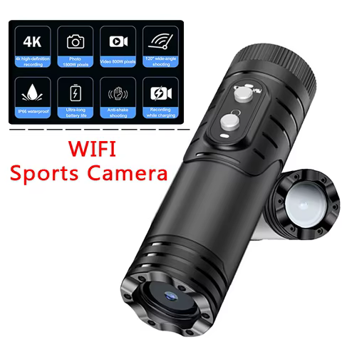 Câmera 4K Wi-Fi para MTB e Motocicleta