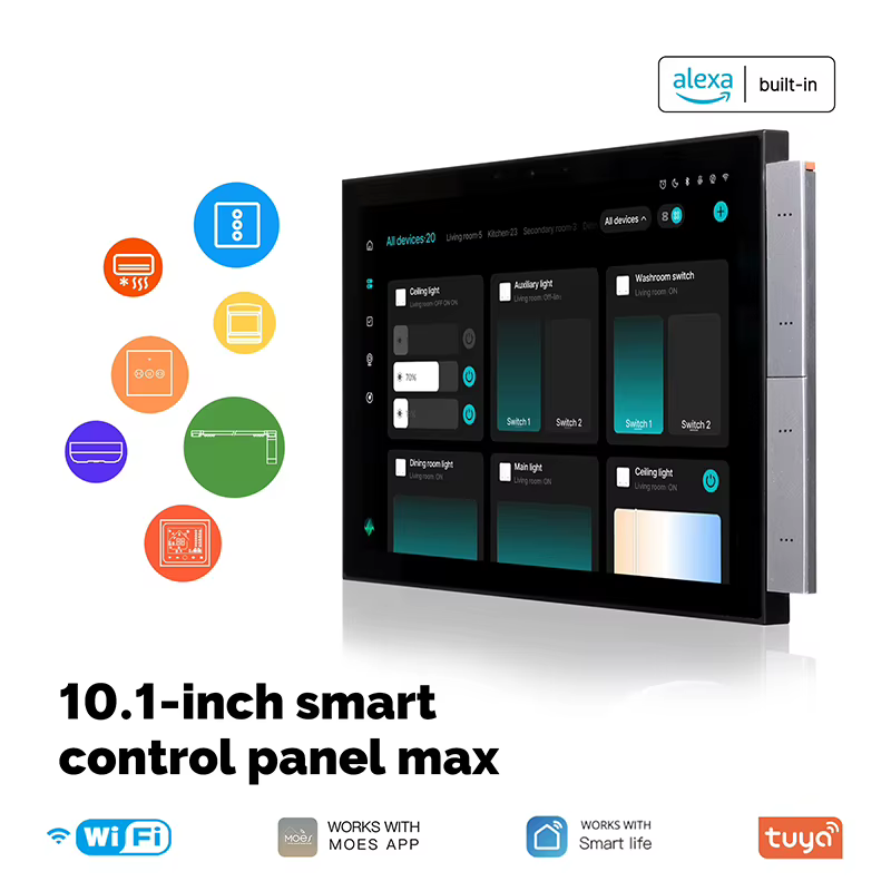 Painel Inteligente Tuya 10.1" com Gateway Zigbee