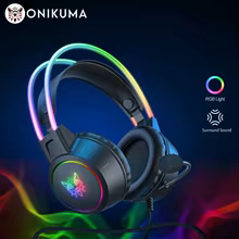 ONIKUMA X15 Pro Headset Gamer RGB Gato Thumbnail 1