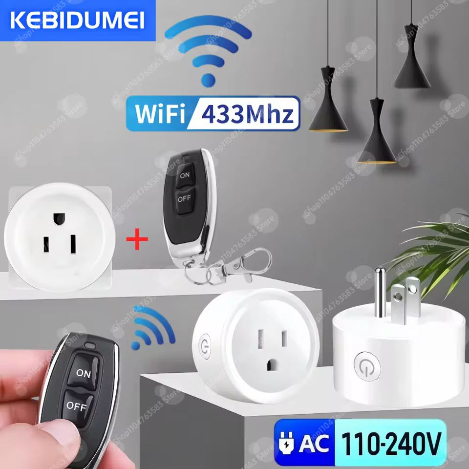Tomada RF 433MHz com Controle Remoto