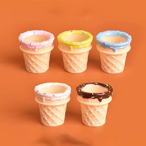 Cones de Sorvete DIY em Resina