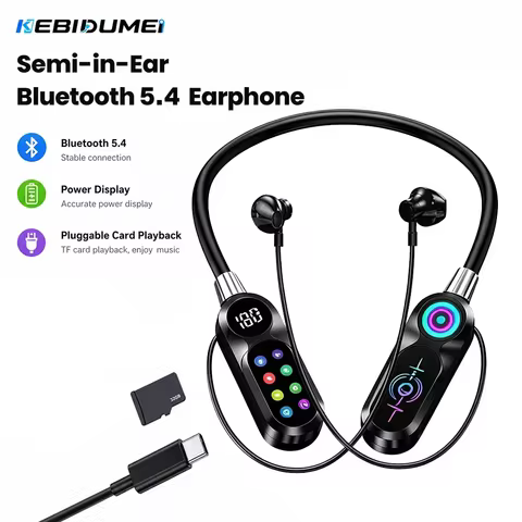 Fones Bluetooth KEBIDUMEI Tela HD