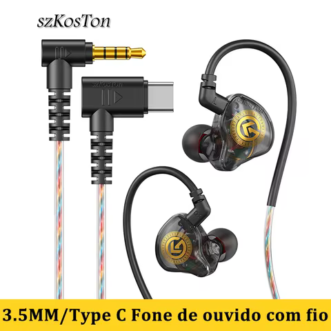 Fone de Ouvido Tipo C com Microfone