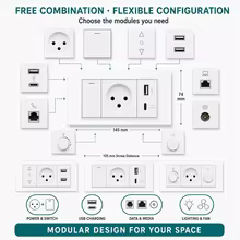 Tomada Modular Israelense Melery WS033 Thumbnail 2
