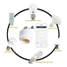 Base Lâmpada Inteligente Tuya WiFi E27 Thumbnail 3