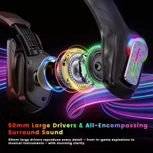 Headset Gamer RGB 50mm Thumbnail 4