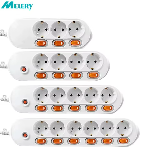 Melery Power Strip 6 Tomadas Proteção