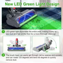 Cabeça de Escova LED para Dyson V7-V15 Thumbnail 4