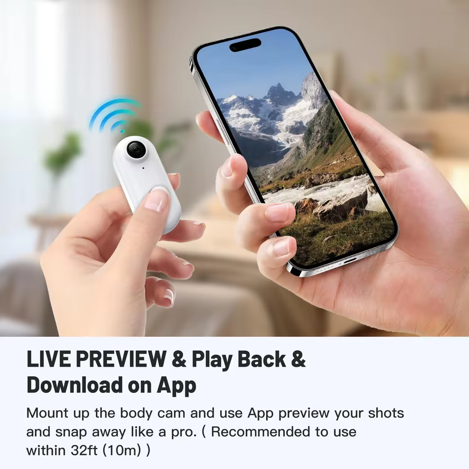 Câmera de Ação 4K FHD 1080P Mini