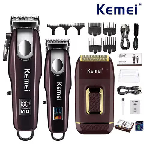 Kit Cortador Cabelo Kemei Profissional
