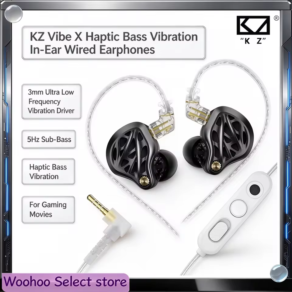 KZ Vibe X Fones de Ouvido com Fio