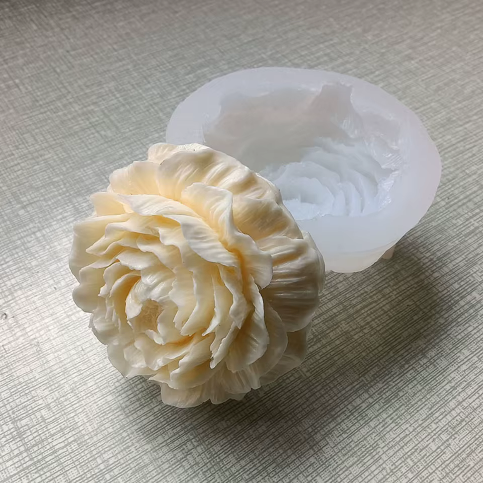 Molde de Silicone Peônia