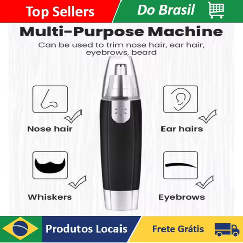 Aparador de Barba Recarregável 3 em 1