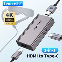 Adaptador HDMI USB-C 4K Lemorele Thumbnail 1