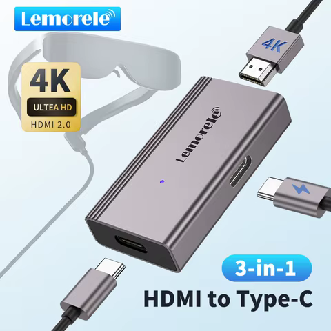 Adaptador HDMI USB-C 4K Lemorele