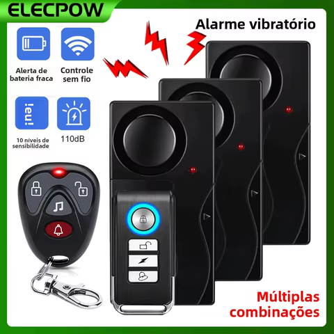 Alarme de Segurança Elecpow 110dB com Controle Remoto
