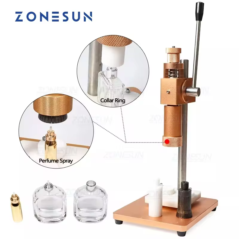 Máquina de Crimpagem Perfume Zonesun
