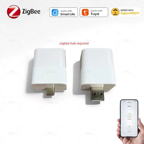 Adaptador Zigbee USB Tipo C Duplo Tuya