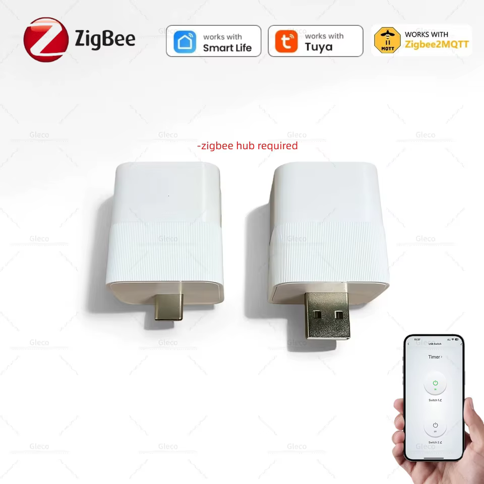 Adaptador Zigbee USB Tipo C Duplo Tuya