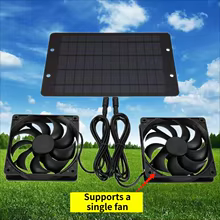 Ventilador Solar Duplo Portátil Thumbnail 3